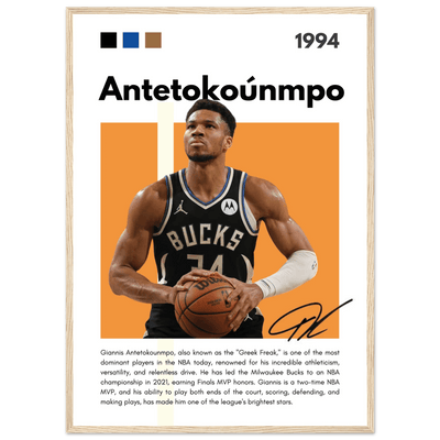 Giannis Antetokounmpo Greek Freak Bucks Poster - Vibrantwalls