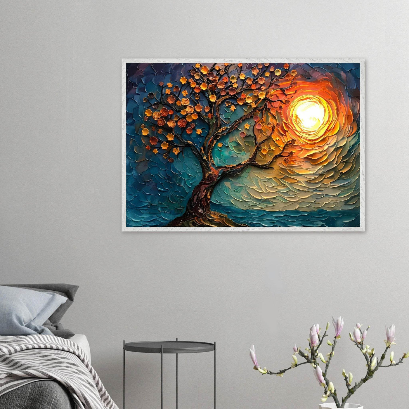 Tree of Life Textured Sunset Palette - Vibrantwalls