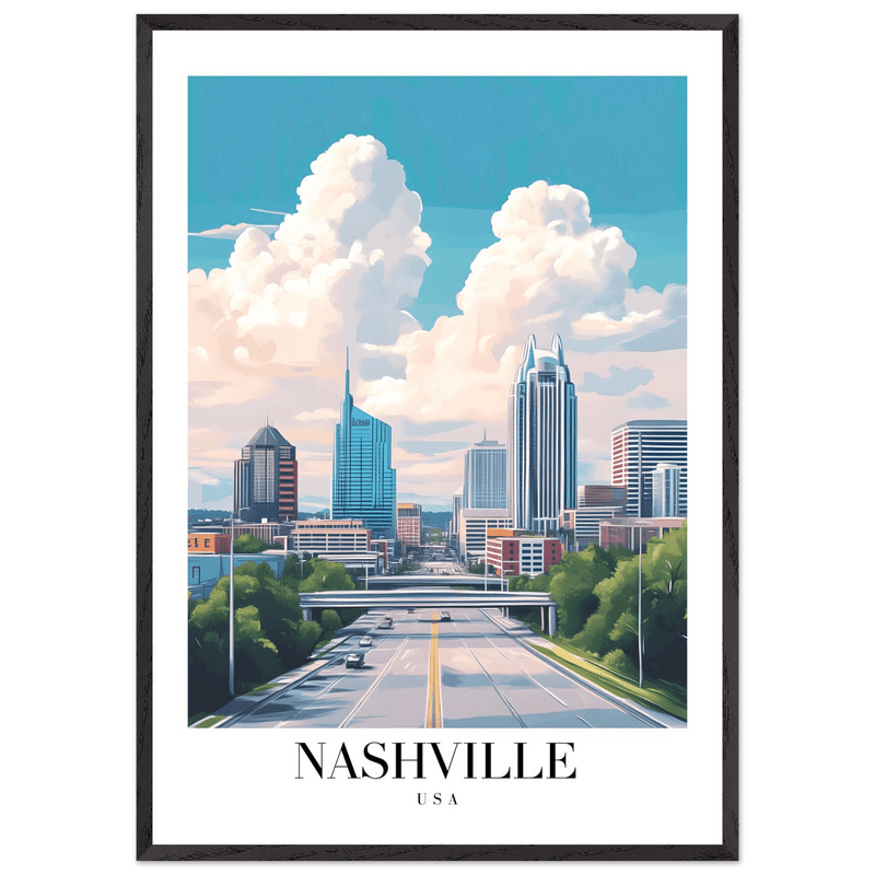Nashville USA Wall Art - Vibrantwalls