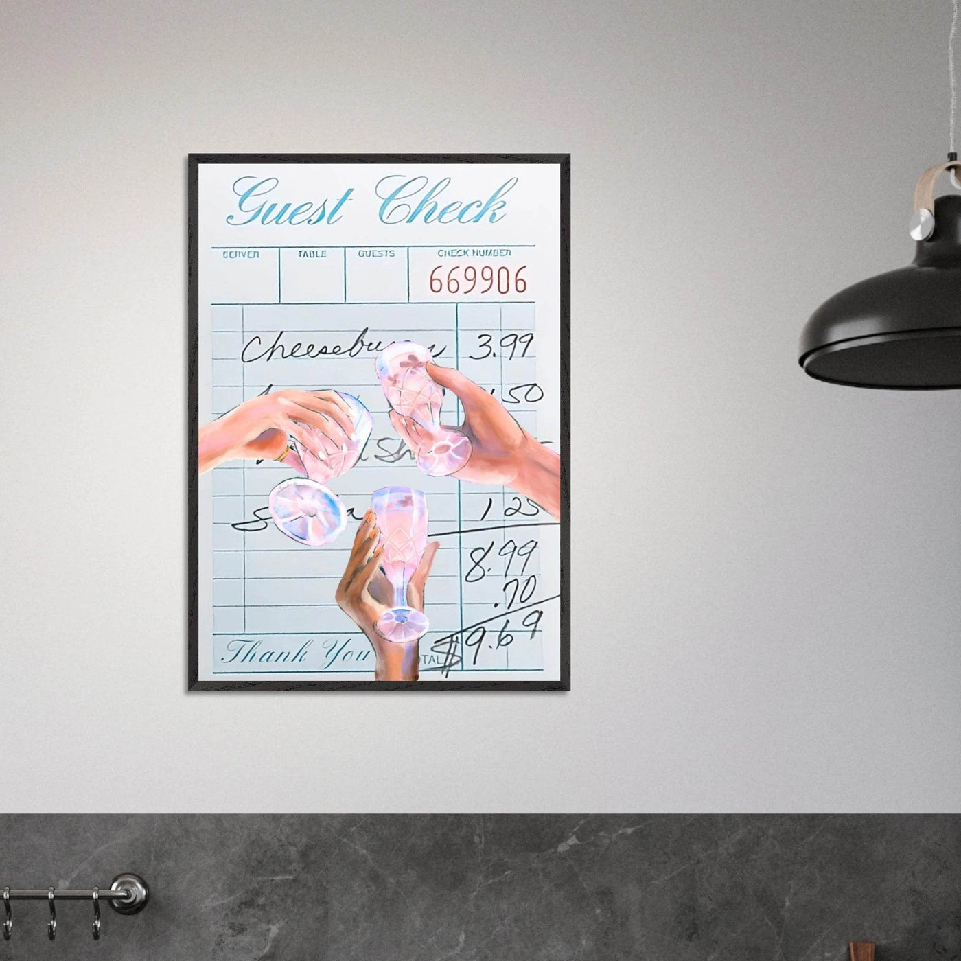 Vibrant Cocktail 'Guest Check' - Vibrantwalls