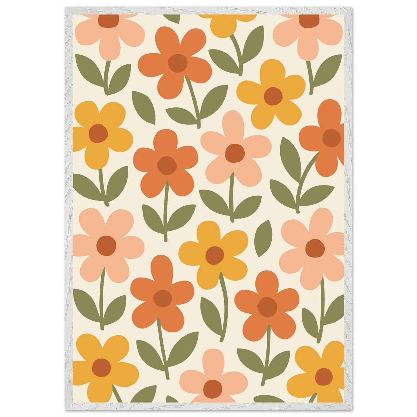 Retro Floral Dream - Vibrantwalls