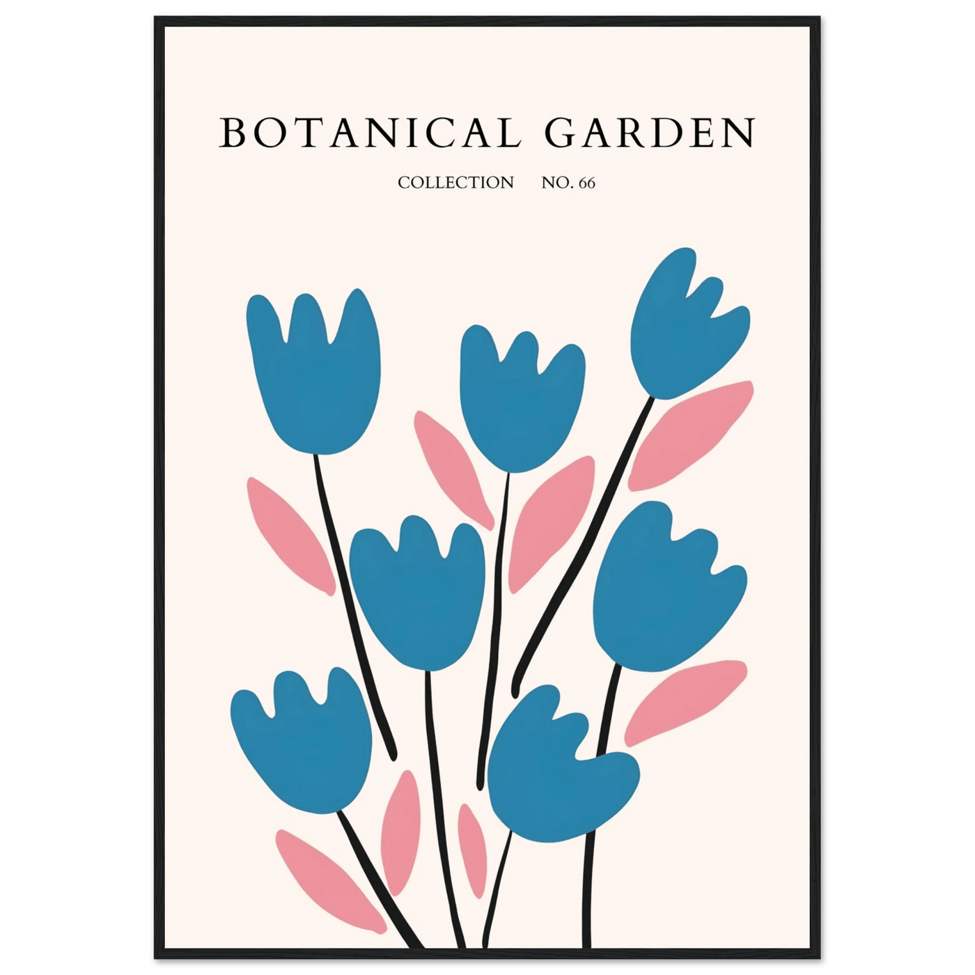 Abstract Botanical Garden Framed Poster – Modern Floral Art Print | Ready-to-Hang in Various Sizes & Frames - Vibrantwalls