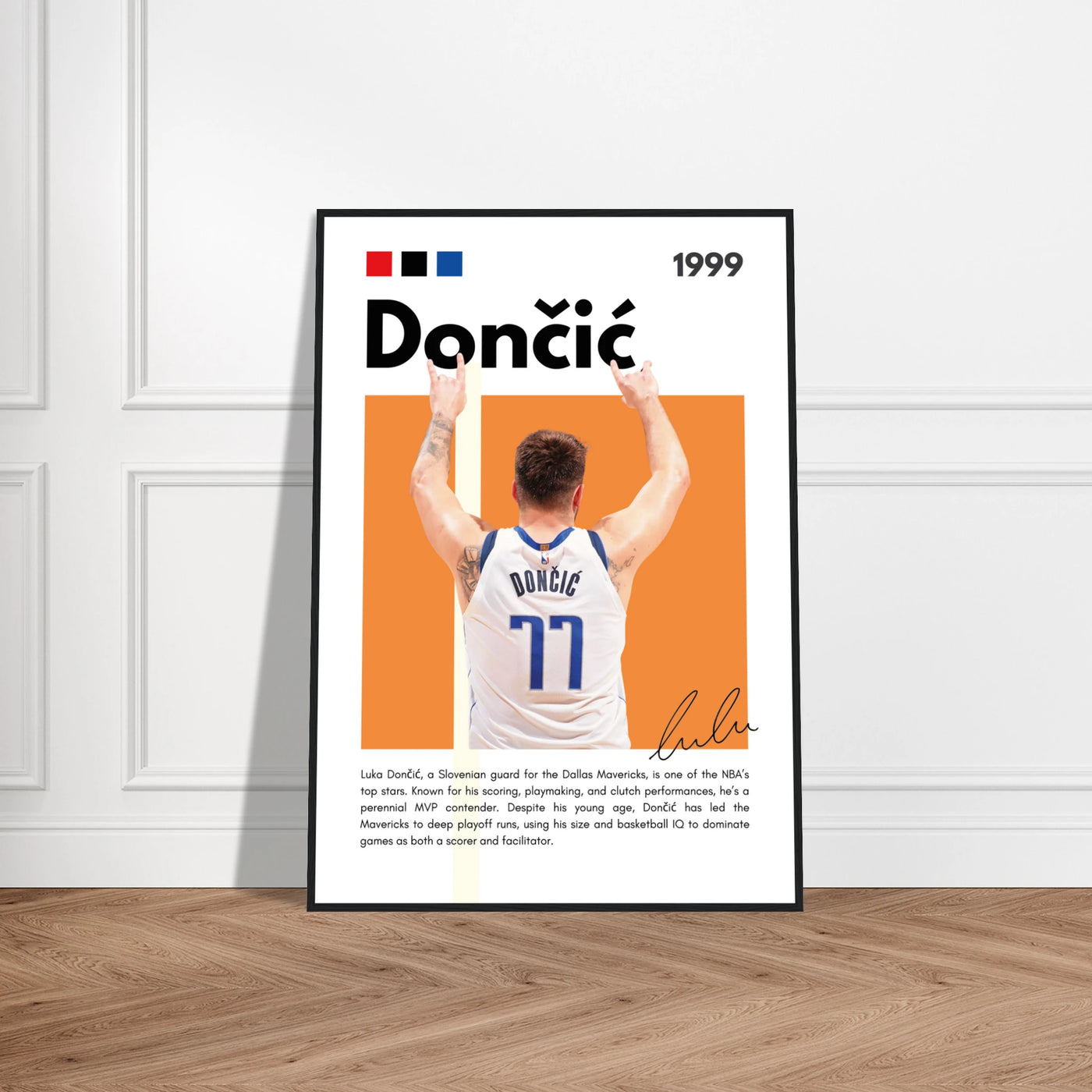 Luka Dončić El Matador Mavericks Framed Poster Vibrantwalls