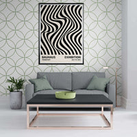 Bauhaus Black White Op Art Wall Art - Vibrantwalls