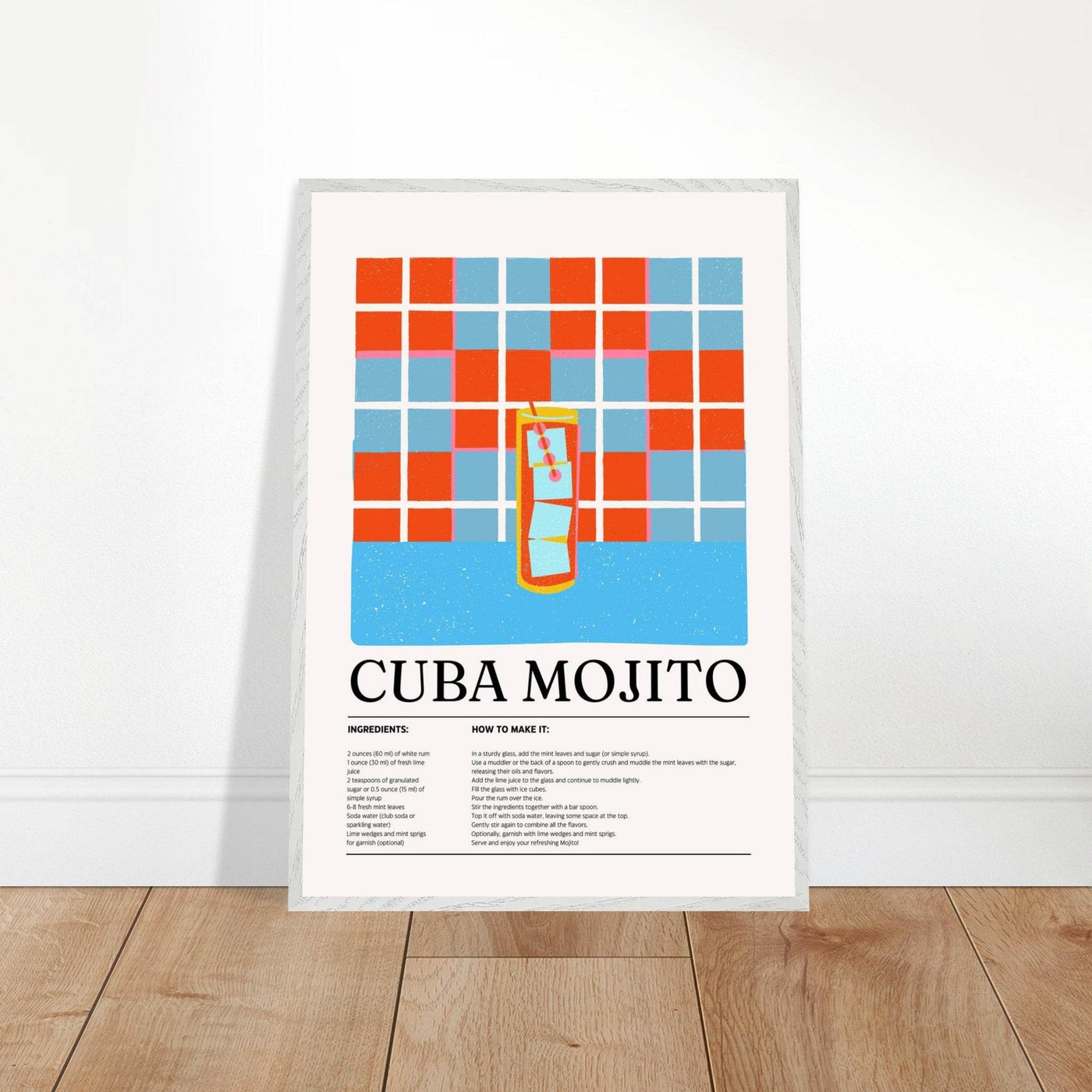 Cuba Mojito Cocktail Recipe - Vibrantwalls