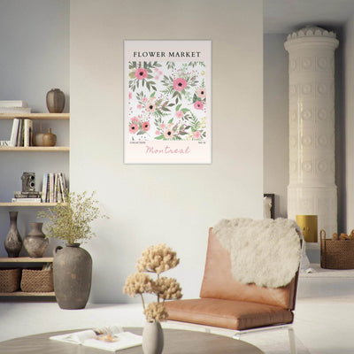 Flower Market Collection: Montreal – Whimsical Floral Art Prints | Ready-to-Hang Framed Posters - Vibrantwalls