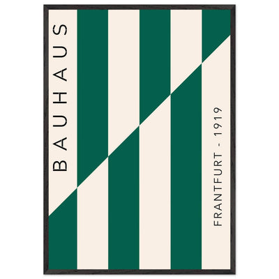 Bauhaus Emerald Green & Cream Modern - Vibrantwalls