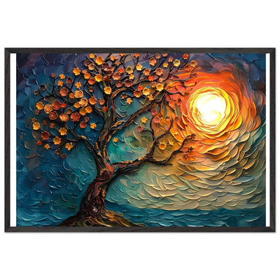 Tree of Life Textured Sunset Palette - Vibrantwalls