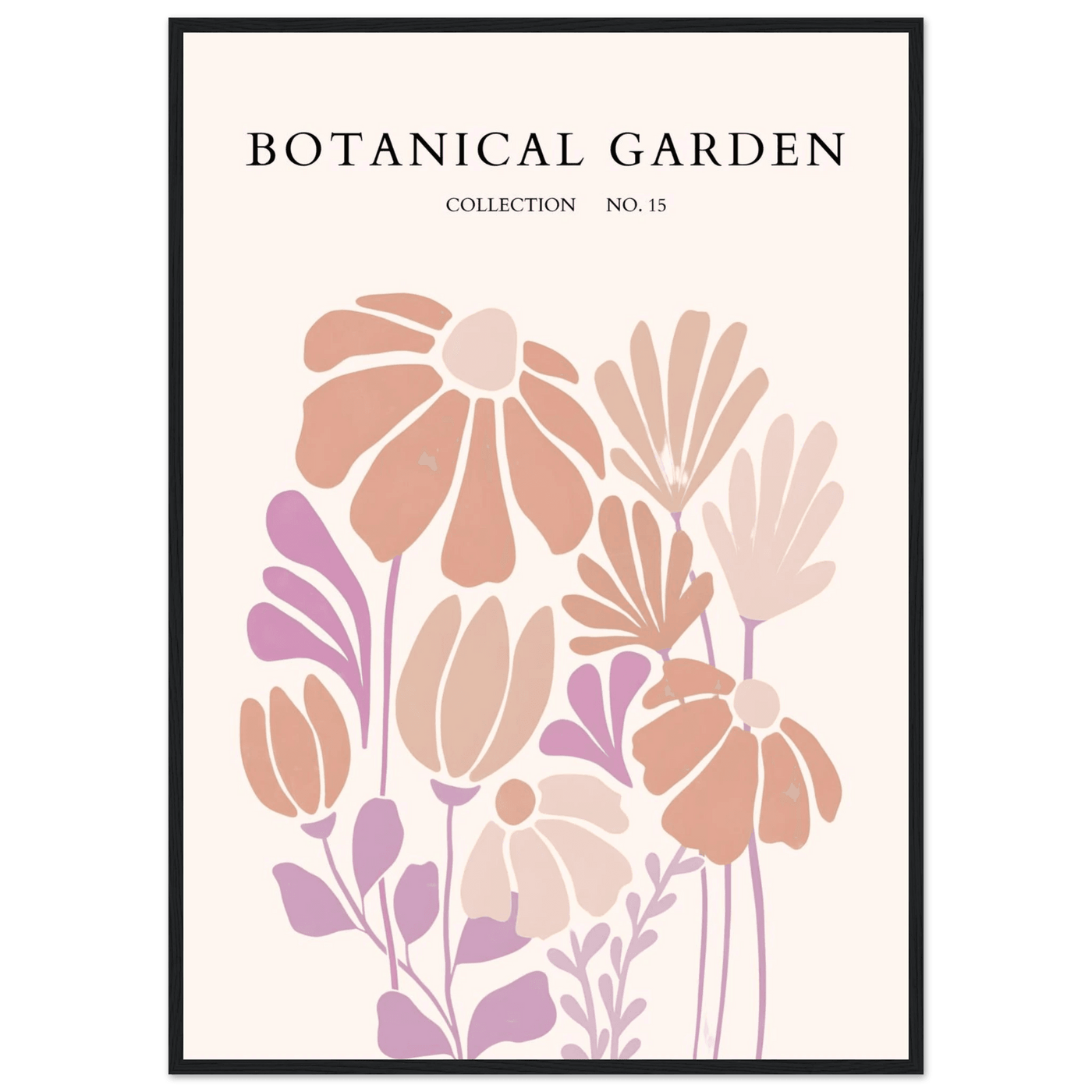 Botanical Garden Collection Framed Posters – Soft Floral Abstract Art Prints | Ready-to-Hang - Vibrantwalls