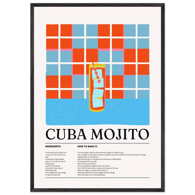 Cuba Mojito Cocktail Recipe - Vibrantwalls