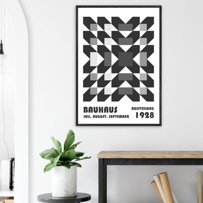 Bauhaus-Style Geometric Grid - Vibrantwalls