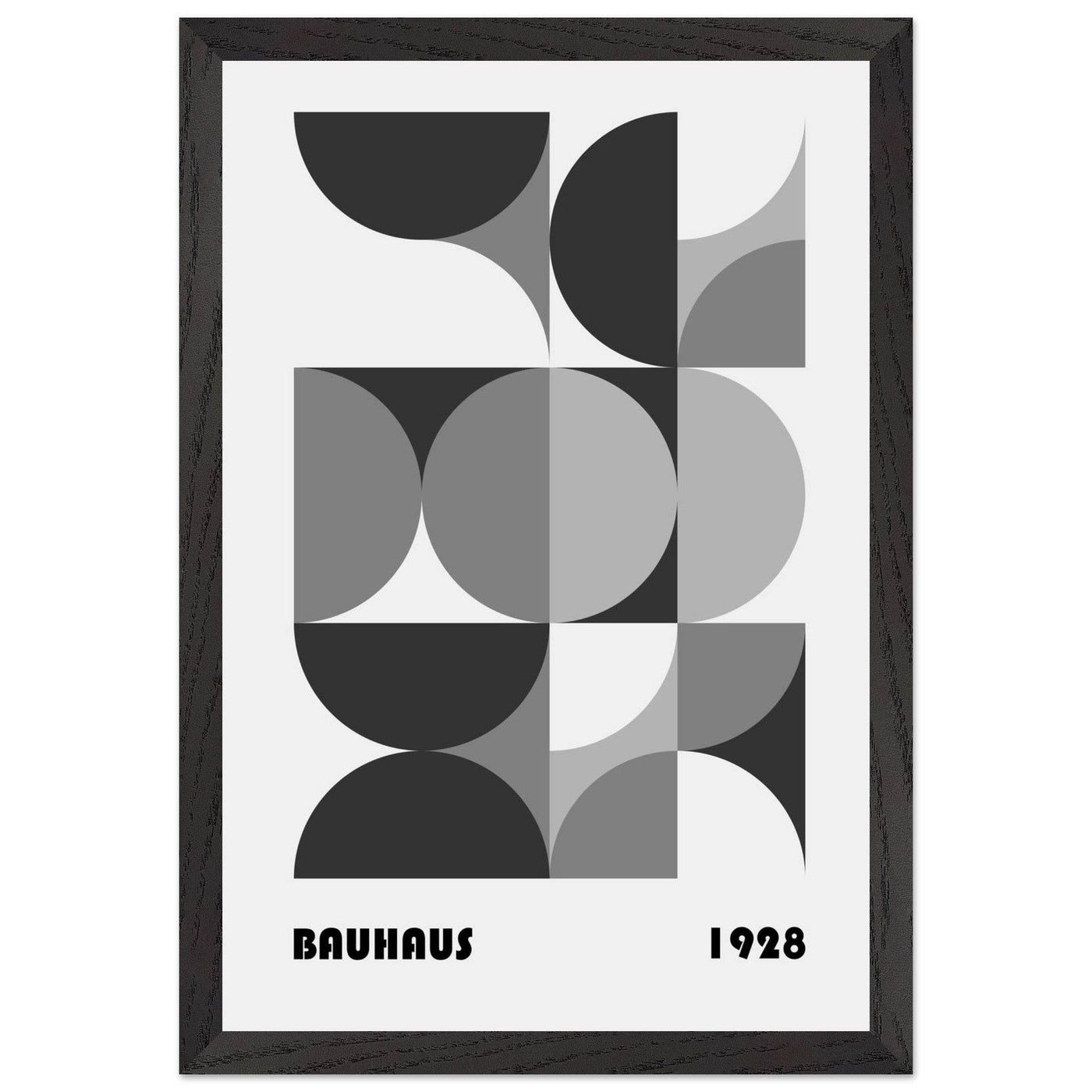 Bauhaus 1928 - Geometric Monochrome - Vibrantwalls