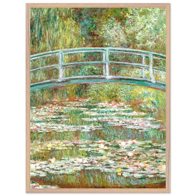 Bridge Over a Pond Art Print - Water Lilies Decorative Artwork for Your Space - Vibrantwalls