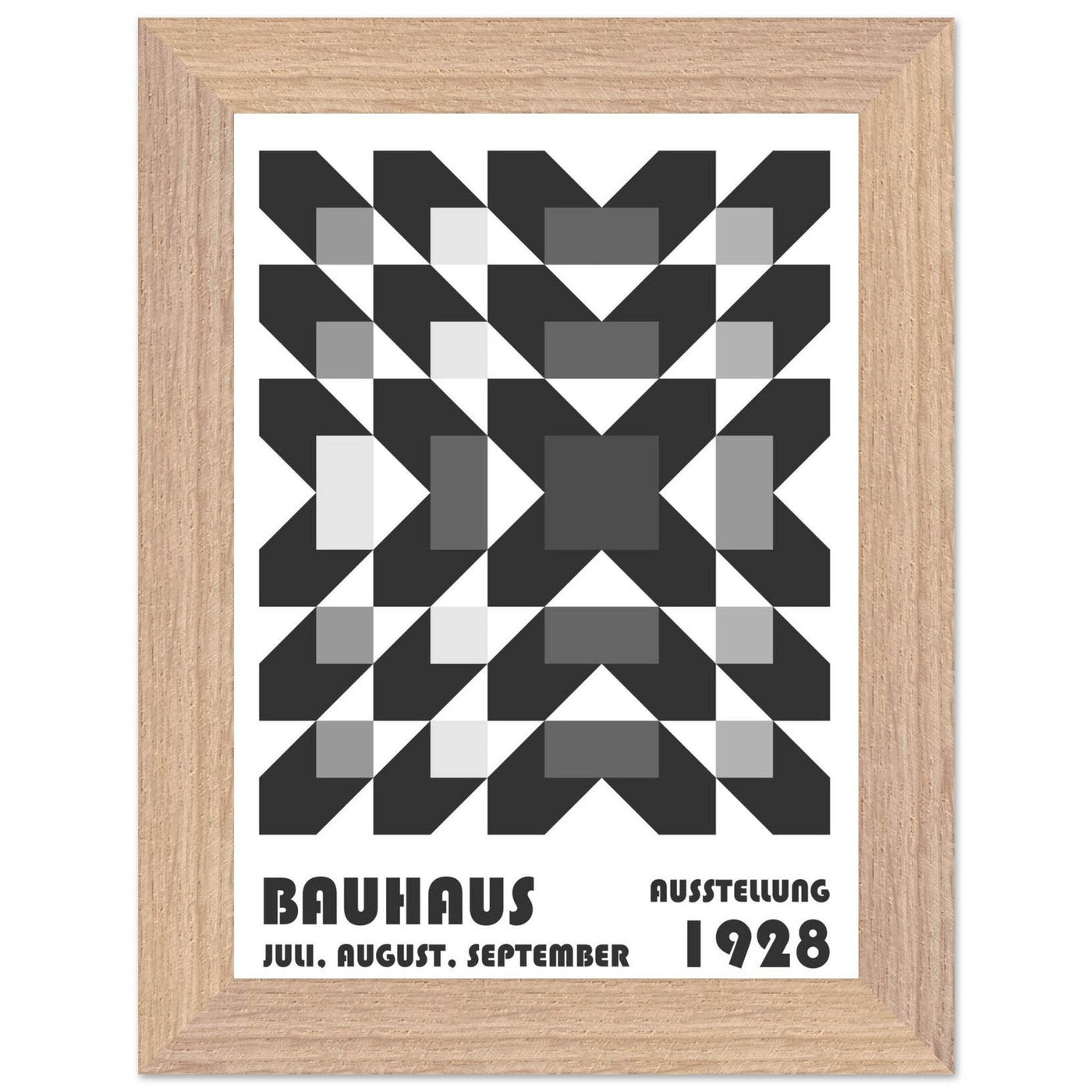 Bauhaus-Style Geometric Grid - Vibrantwalls