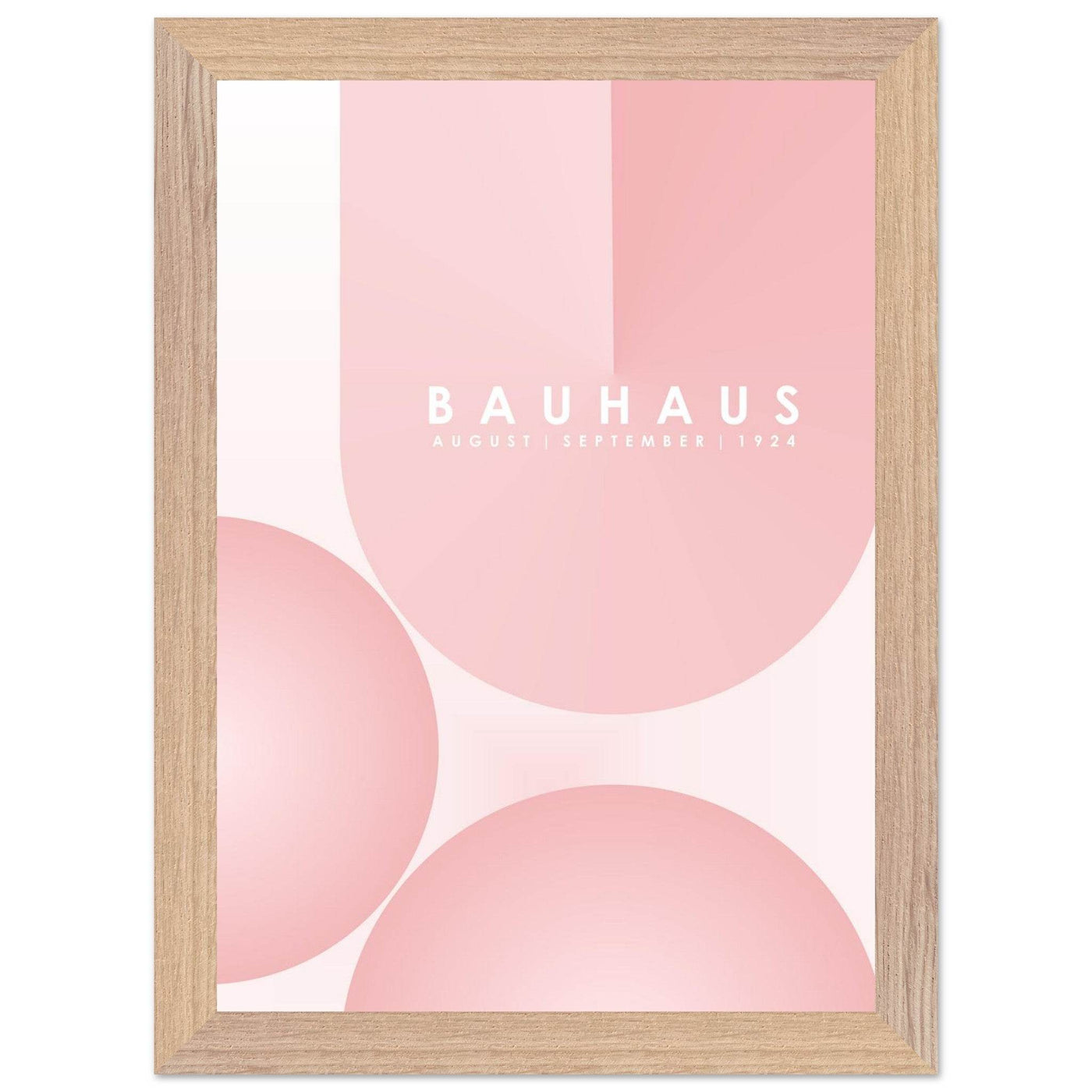 Bauhaus Soft Pink Geometric Design for Contemporary Spaces - Vibrantwalls