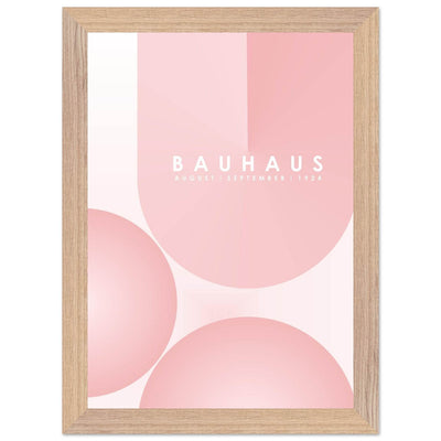 Bauhaus Soft Pink Geometric Design for Contemporary Spaces - Vibrantwalls