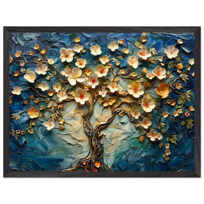 Textured Tree of Life Impasto Blooms - Vibrantwalls