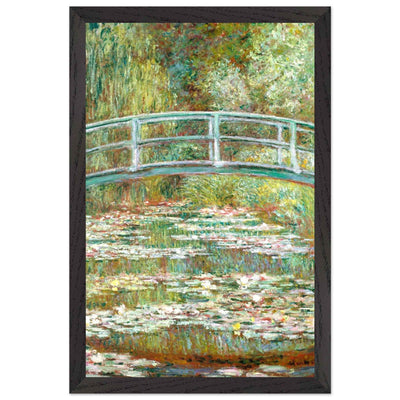 Bridge Over a Pond Art Print - Water Lilies Decorative Artwork for Your Space - Vibrantwalls