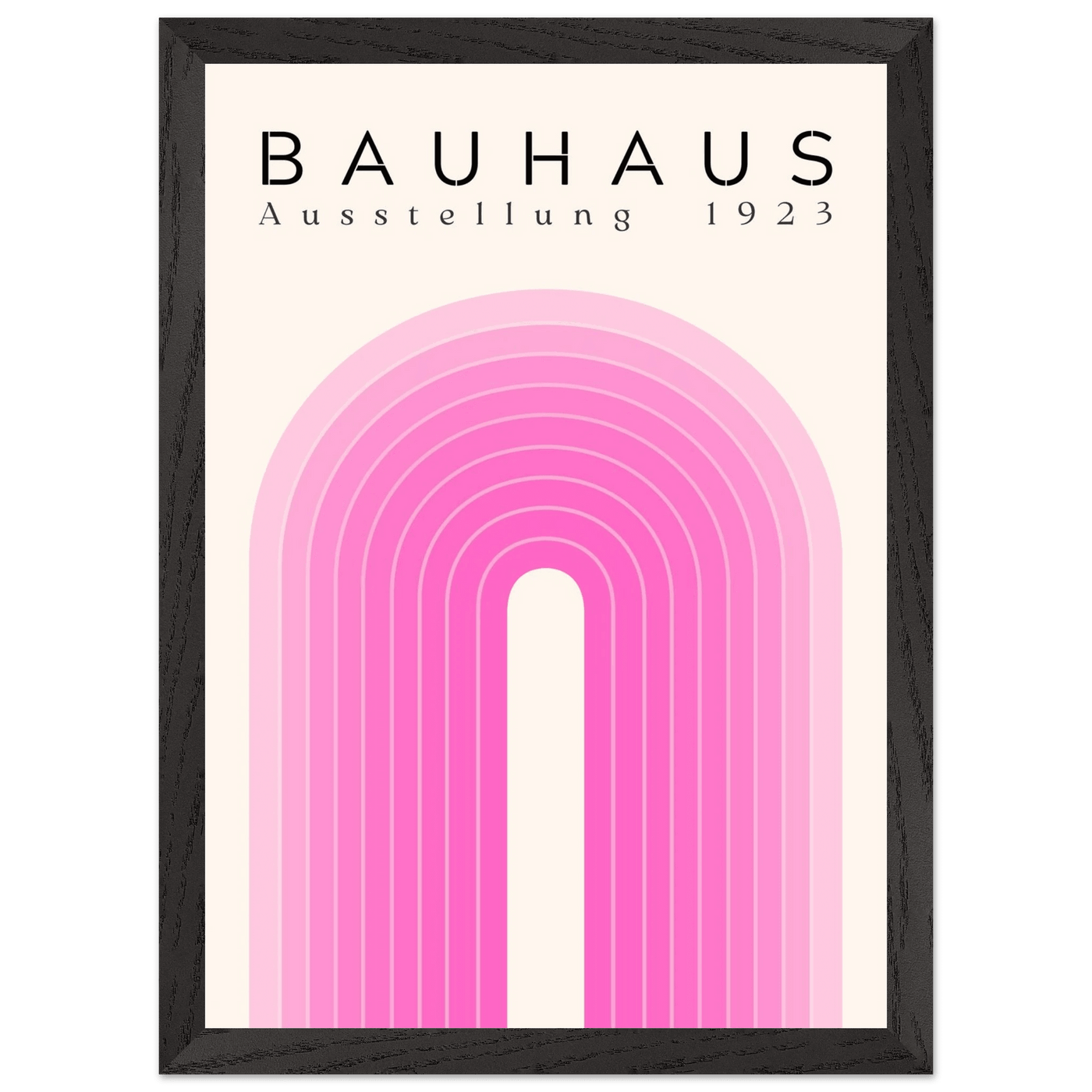 Bauhaus Pink Gradient Arch - Vibrantwalls