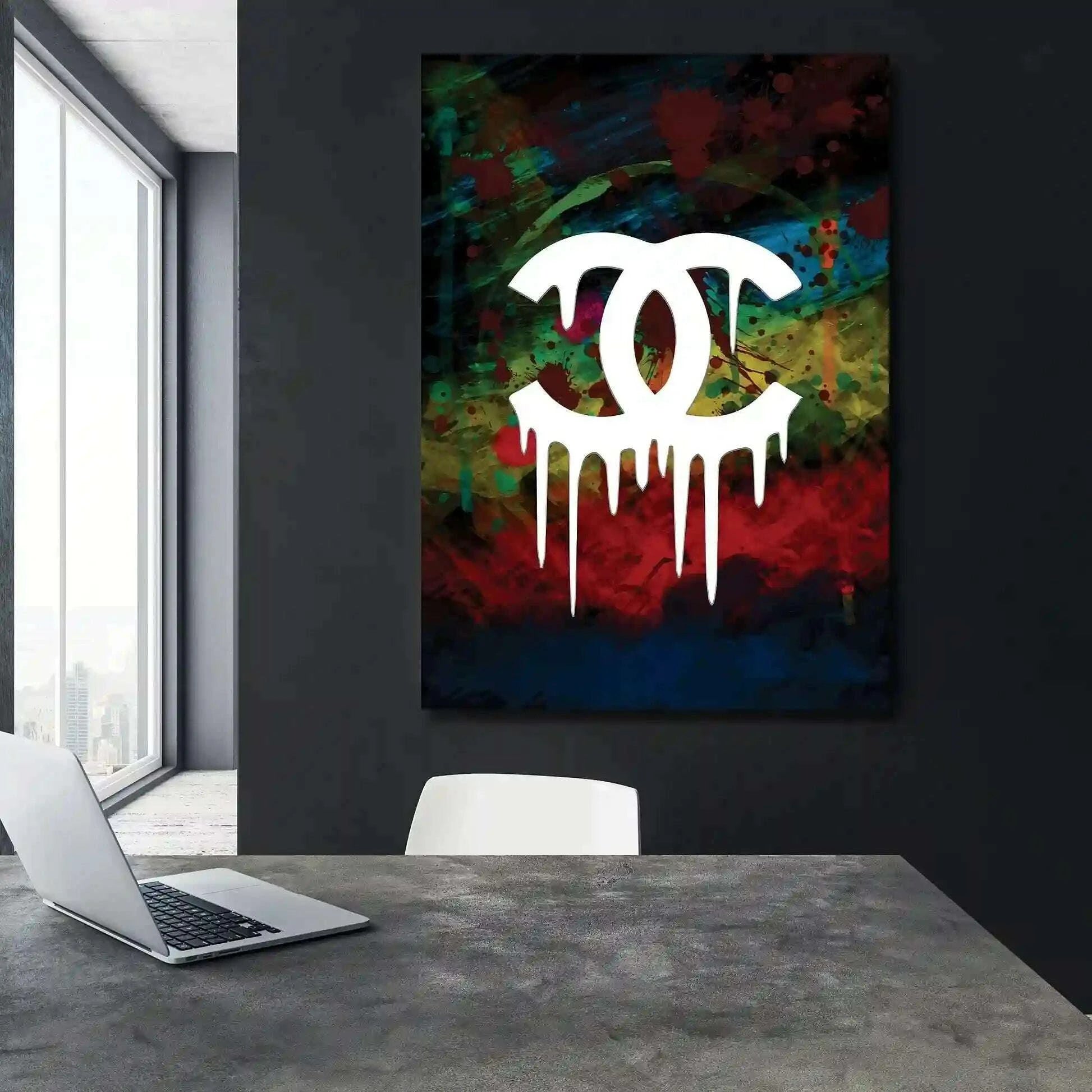 Chanel Painting Canvas Wall Art - Vibrantwalls