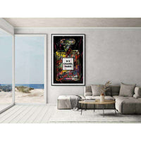 Black Graffiti Chanel Perfume Wall Art - Vibrantwalls