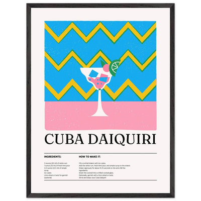 Cuba Daiquiri Cocktail Recipe - Vibrantwalls