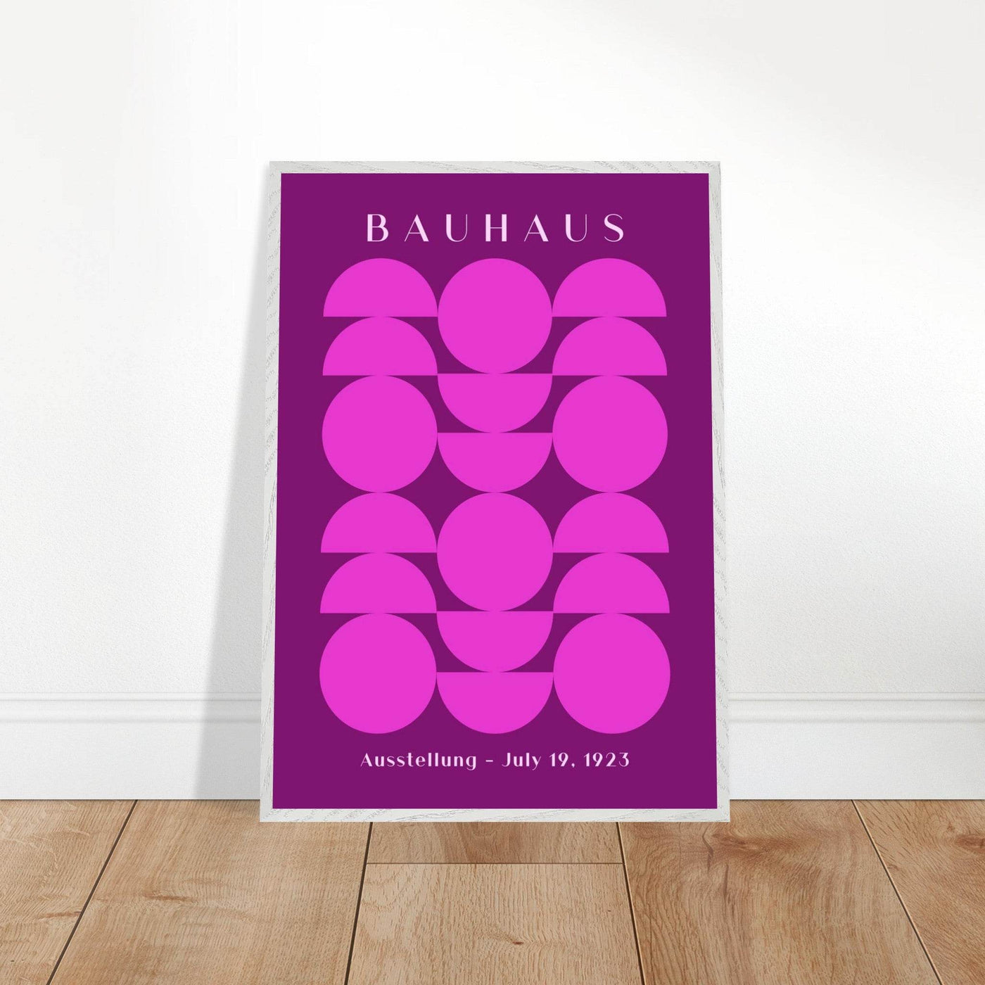 Bauhaus Pink & Purple Abstract - Vibrantwalls