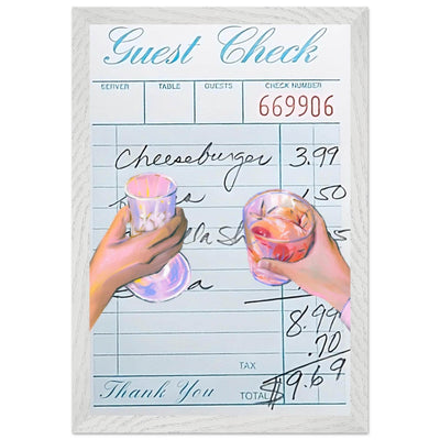 Retro Bar Tab Art - Vibrantwalls