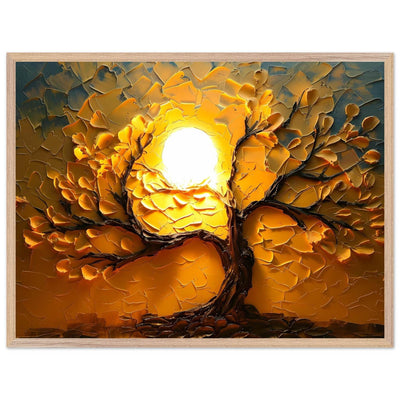 Textured Golden Tree of Life - Vibrantwalls