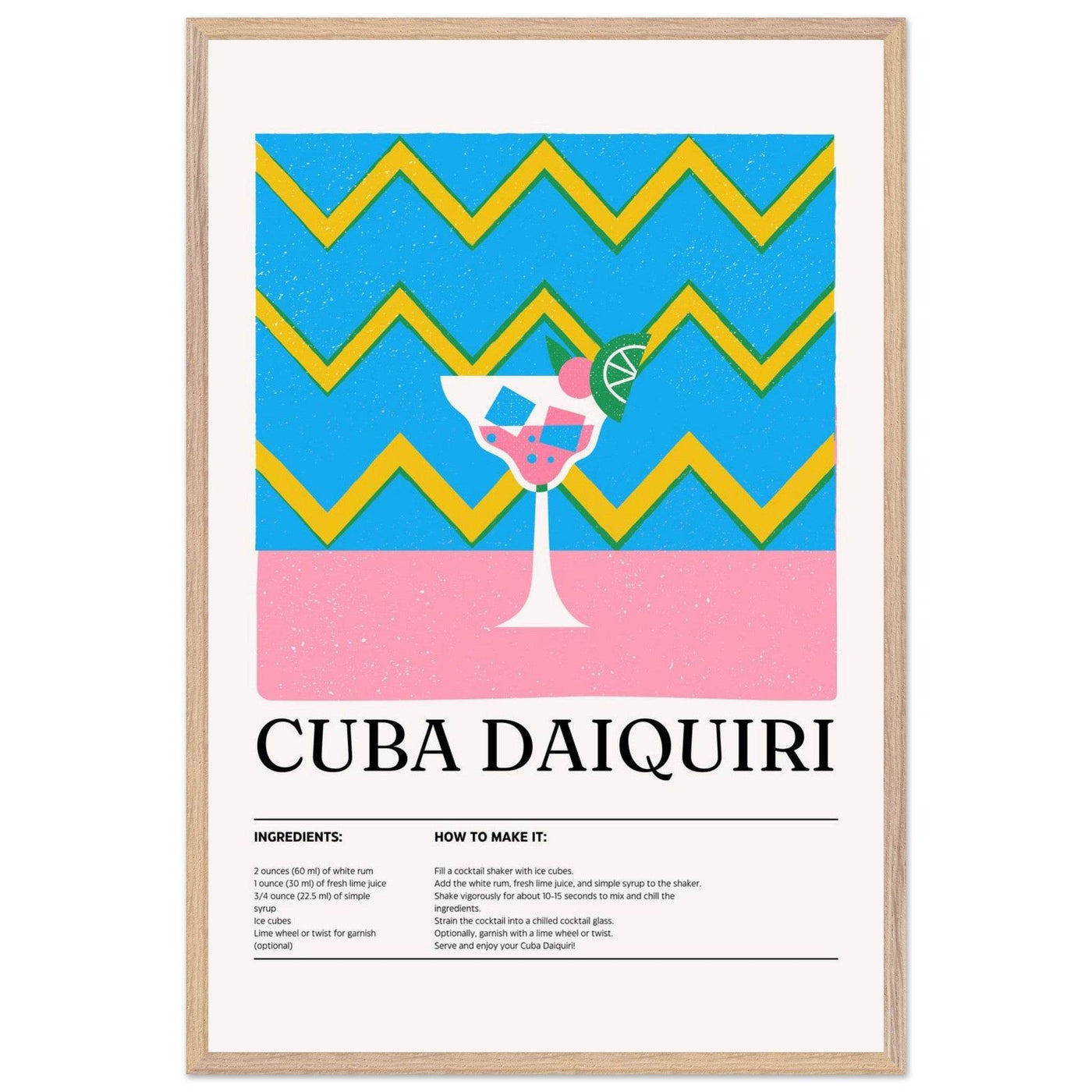 Cuba Daiquiri Cocktail Recipe - Vibrantwalls