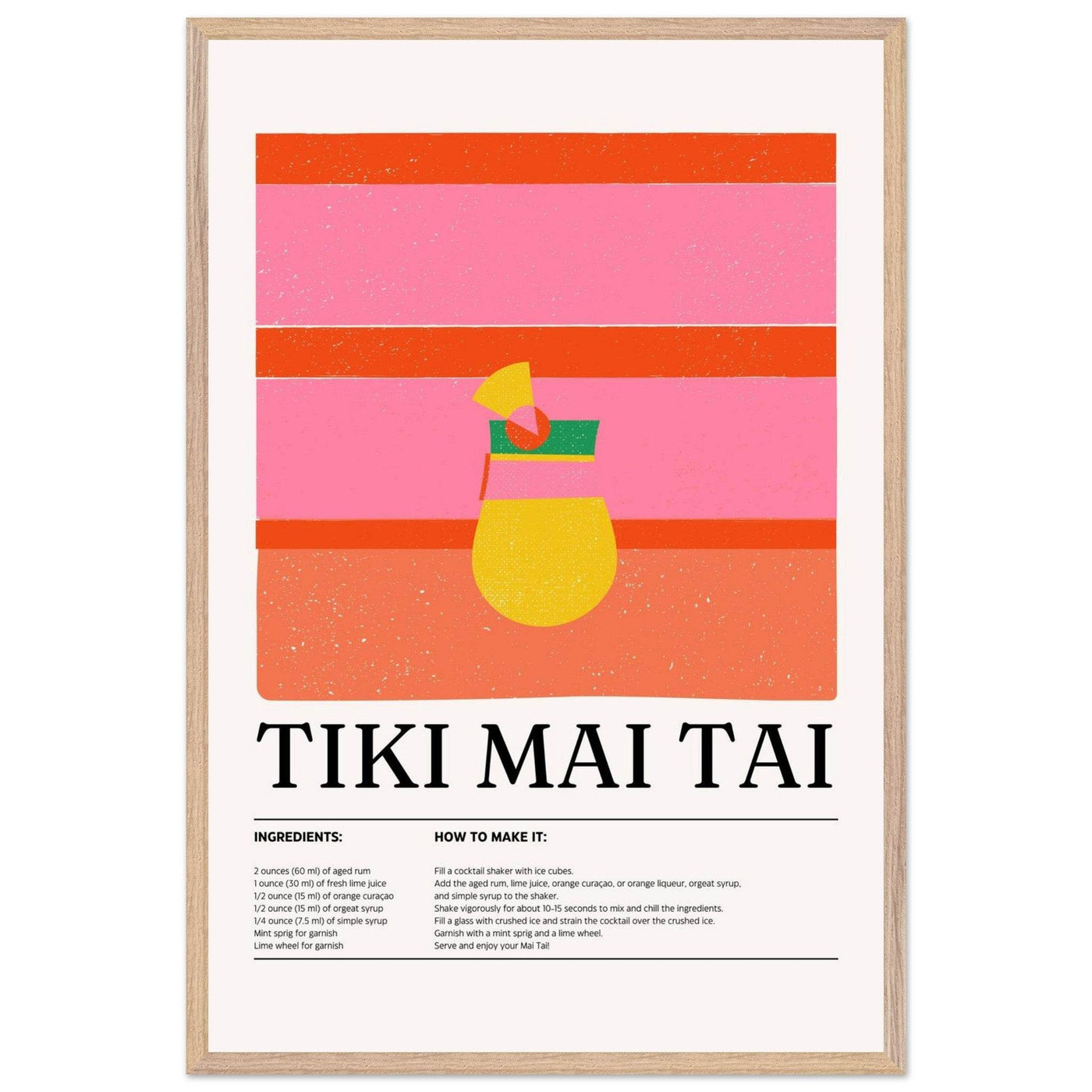 Vibrant Tiki Mai Tai Cocktail Recipe - Vibrantwalls