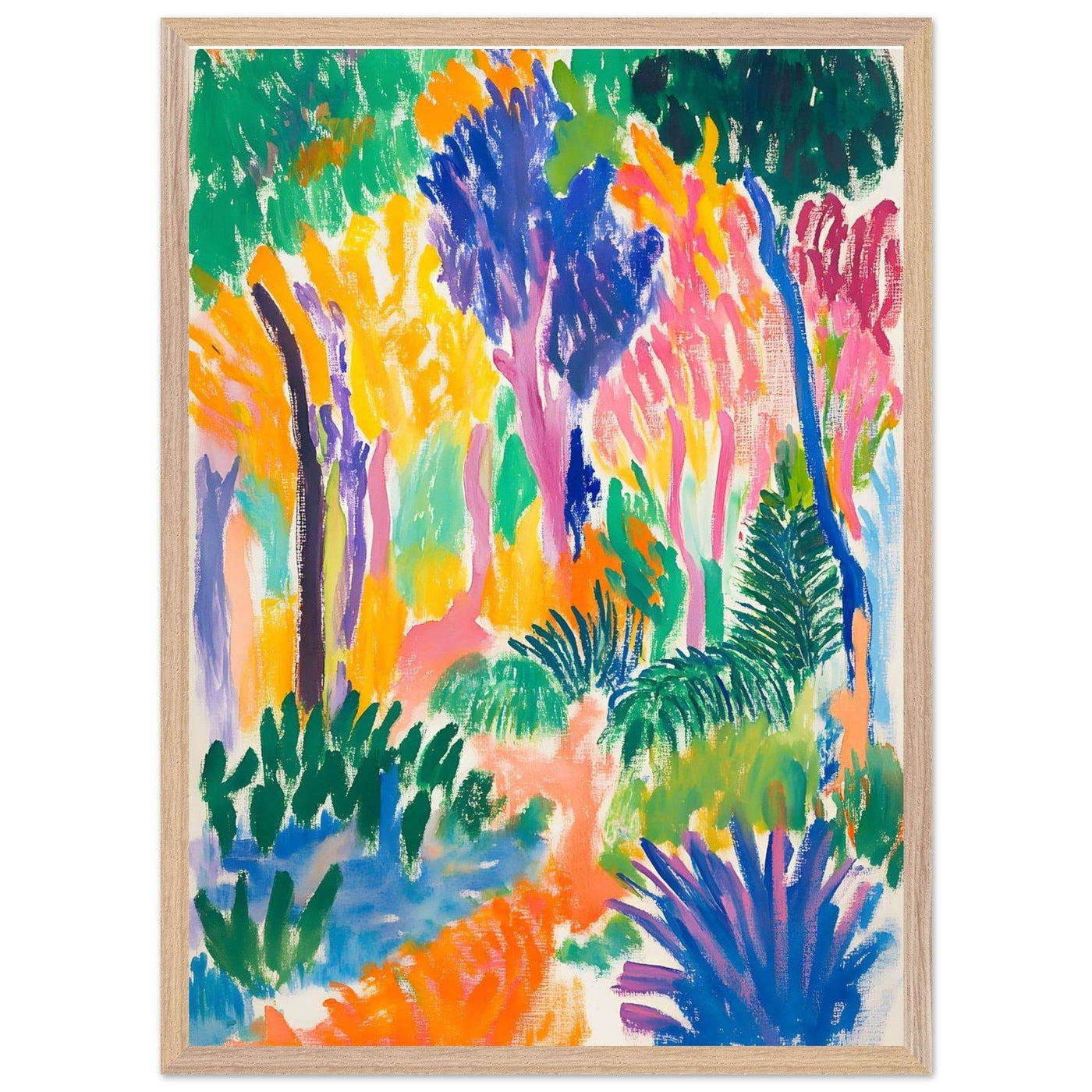Abstract Foliage Art - Modern Wall Decor for Your Home - Vibrantwalls