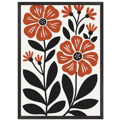 Abstract Floral Bloom Modern Botanical Art - Vibrantwalls