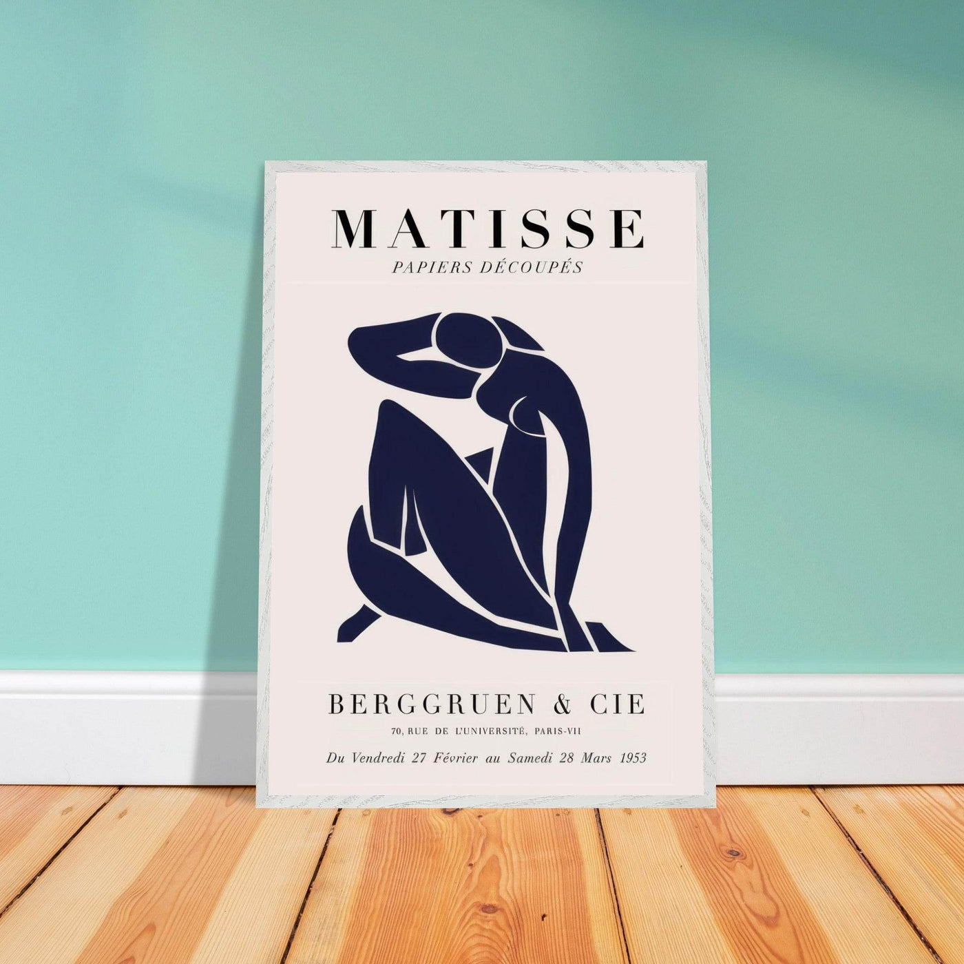 Papiers Découpés Blue Nude II Artwork - Elegant Piece for Your Space - Vibrantwalls