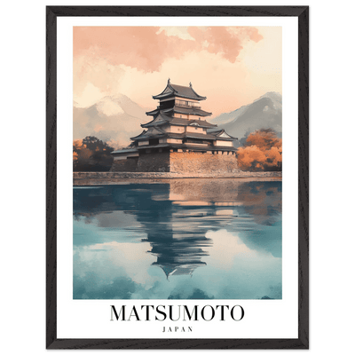 Matsumoto Japan Framed Poster – Serene Travel Wall Art with Wooden Frame - Vibrantwalls