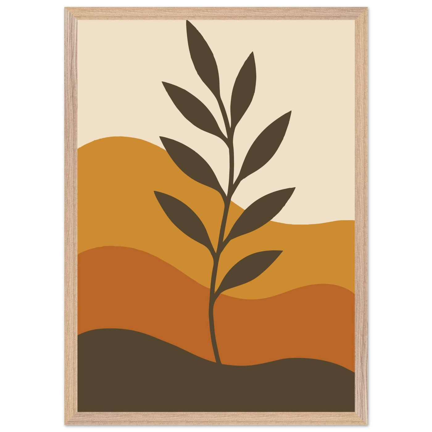 Minimalist Desert Bloom - Vibrantwalls