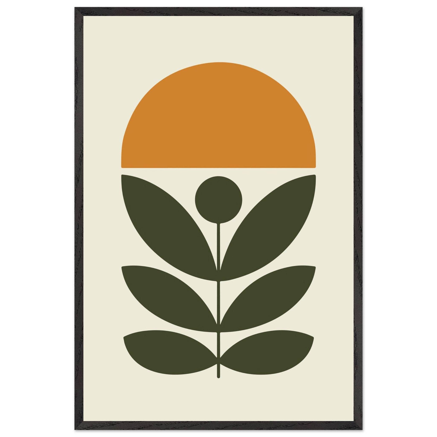 Abstract Botanical Green Plant Modern Art - Vibrantwalls