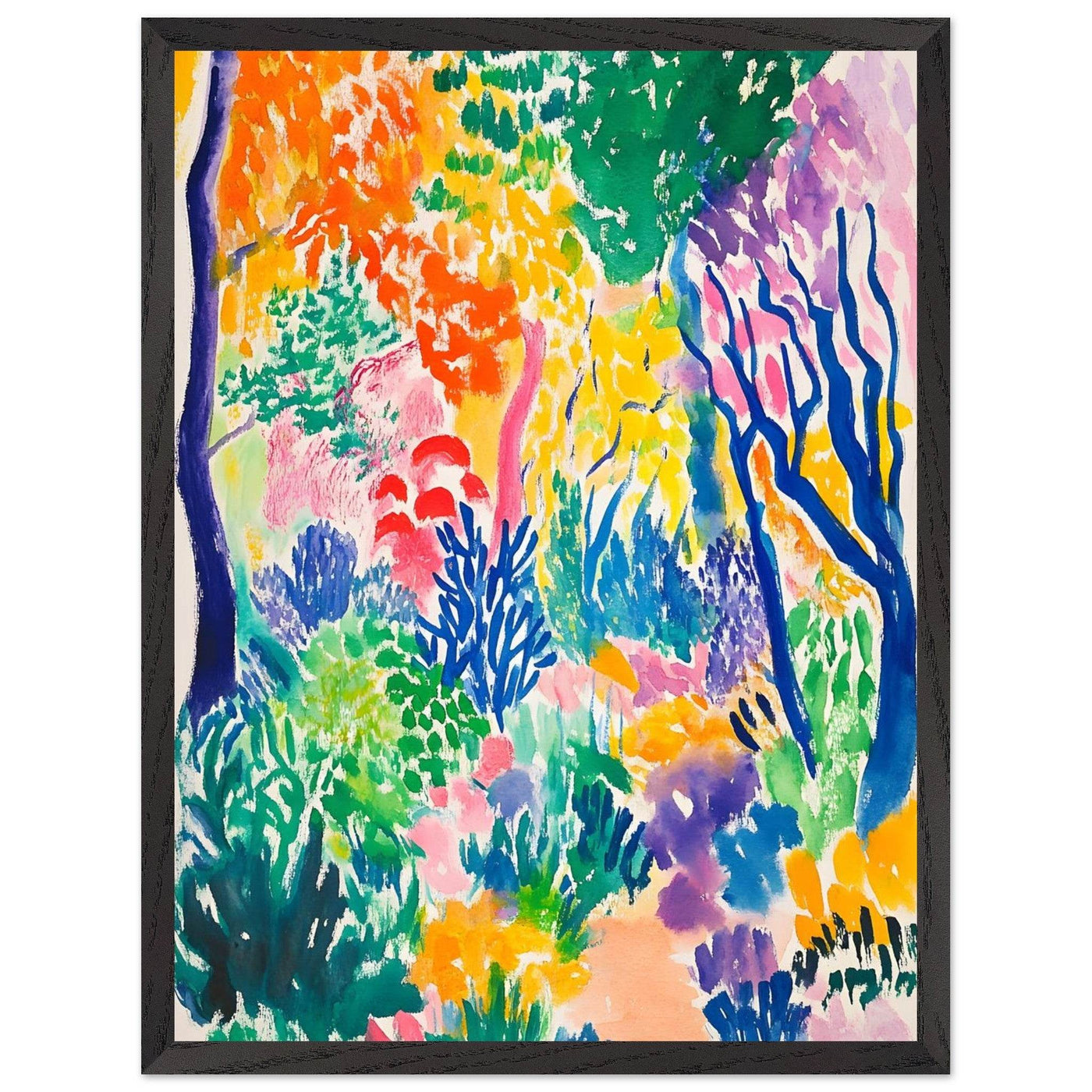 Vibrant Matisse Abstract Garden Joy - Vibrantwalls