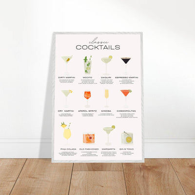 Classic Cocktail Recipe - Vibrantwalls