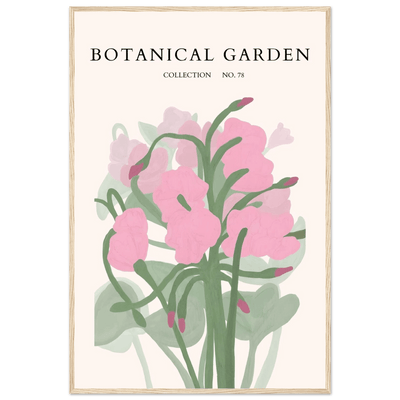 Botanical Garden Collection No. 78 Framed Poster – Blush Pink & Sage Green Floral Art Print | Ready-to-Hang - Vibrantwalls