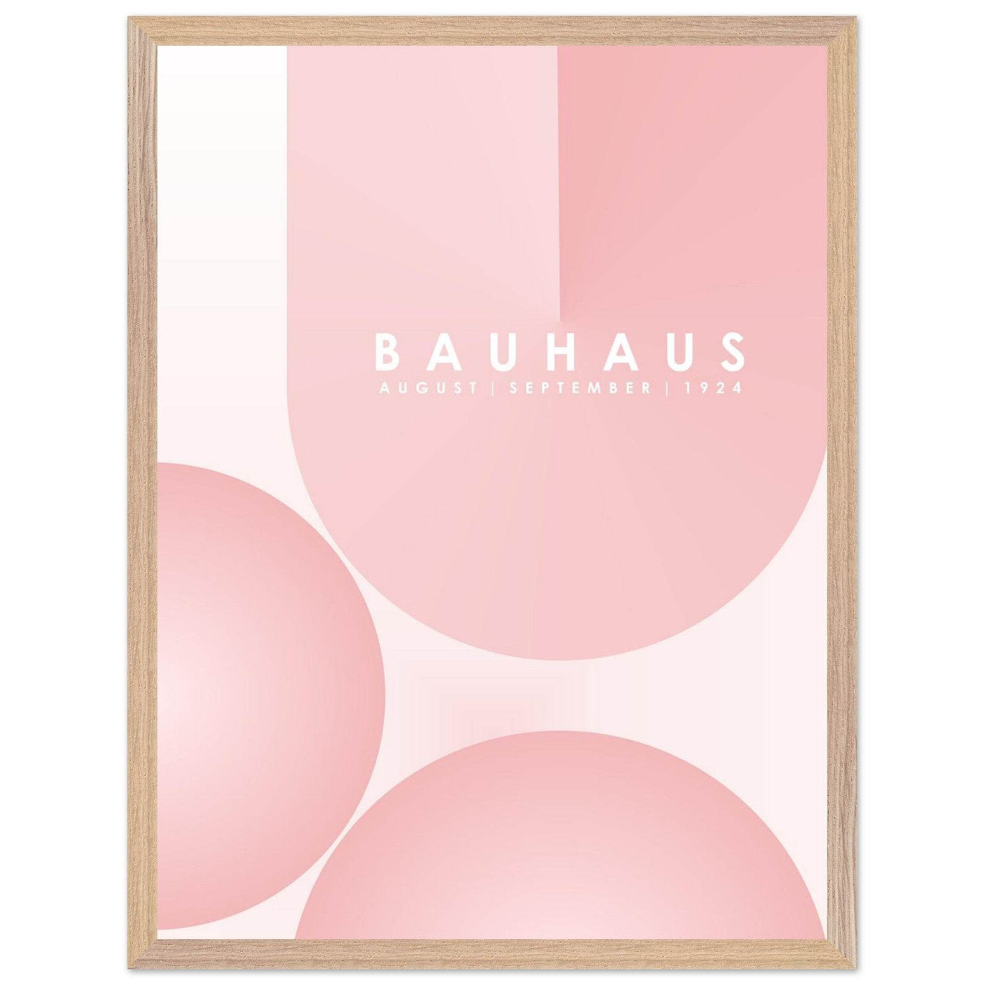 Bauhaus Soft Pink Geometric Design for Contemporary Spaces - Vibrantwalls