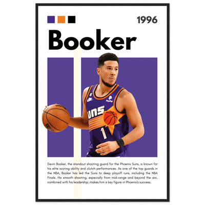 Devin Booker Phoenix Suns Modern Art Print - Vibrantwalls