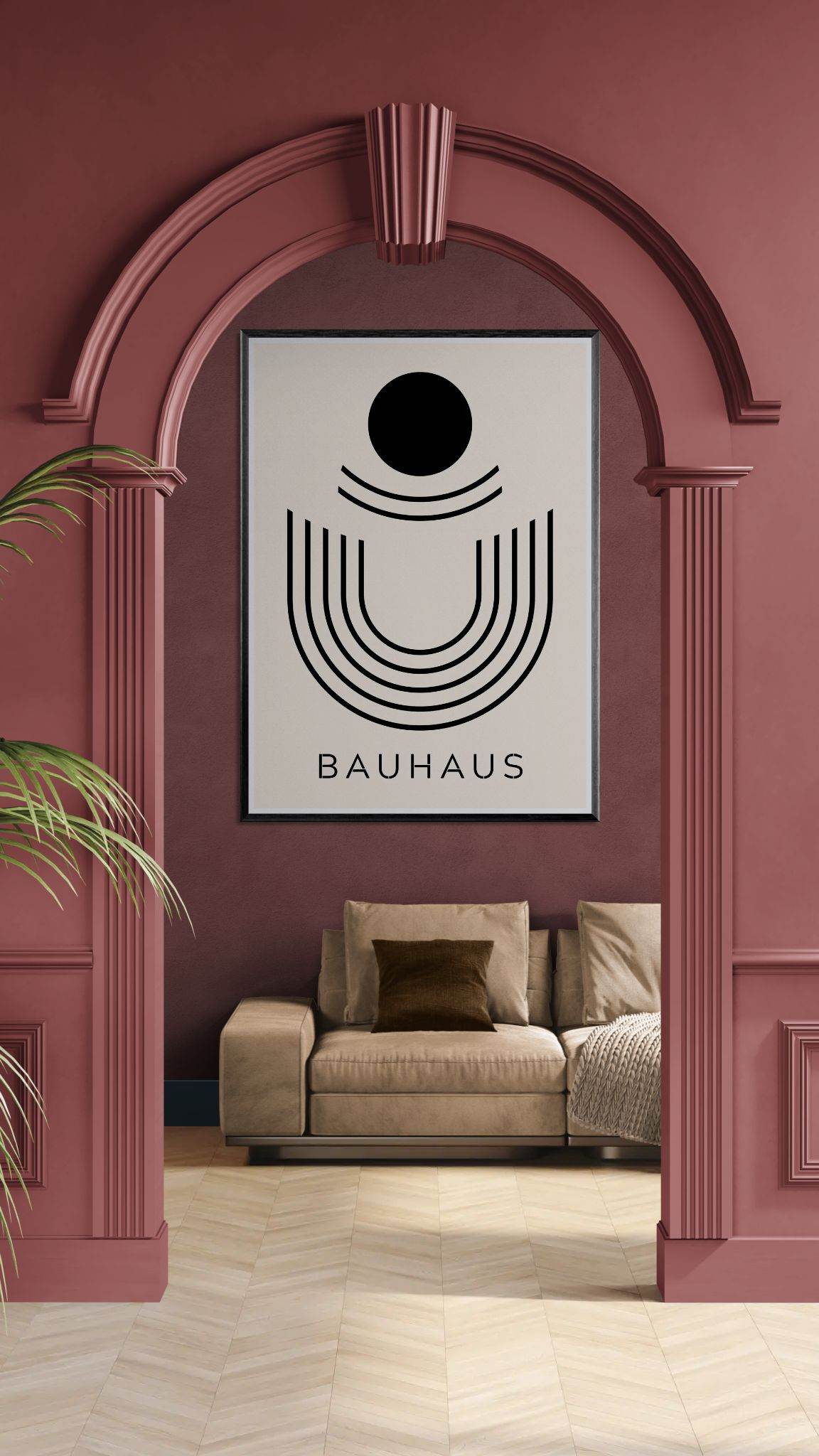 Bauhaus Black & Beige Abstract - Vibrantwalls