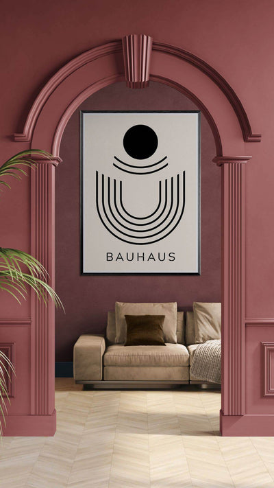 Bauhaus Black & Beige Abstract - Vibrantwalls