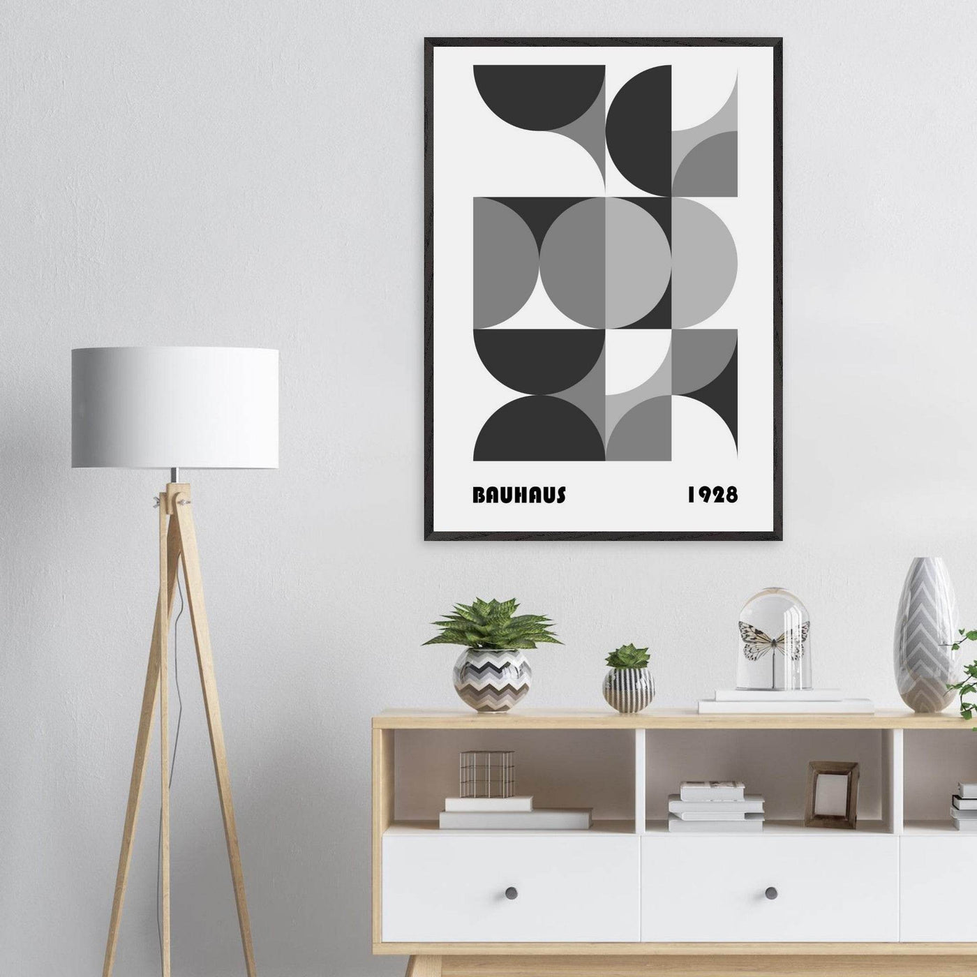 Bauhaus 1928 - Geometric Monochrome - Vibrantwalls