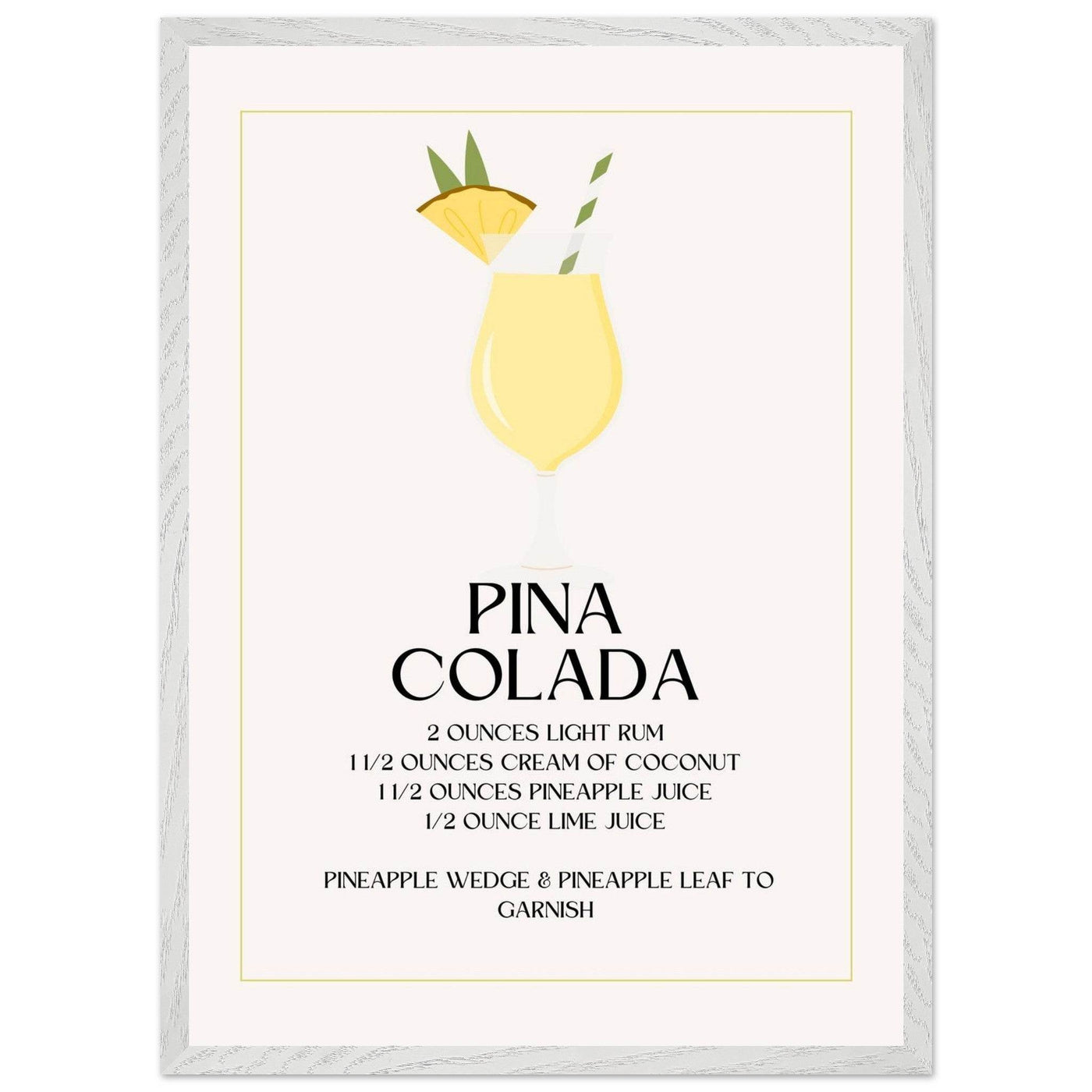 Pina Colada Cocktail Recipe - Vibrantwalls