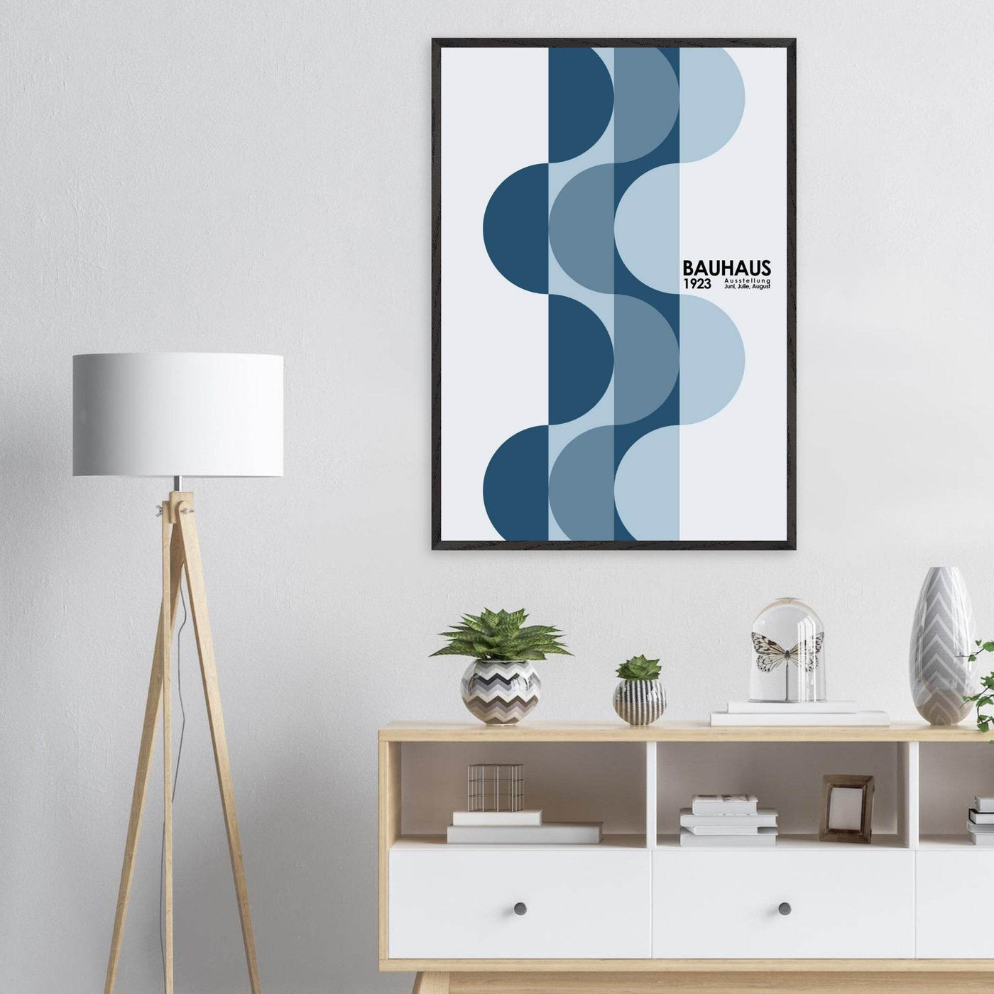 Bauhaus-Style The Blue Design - Vibrantwalls