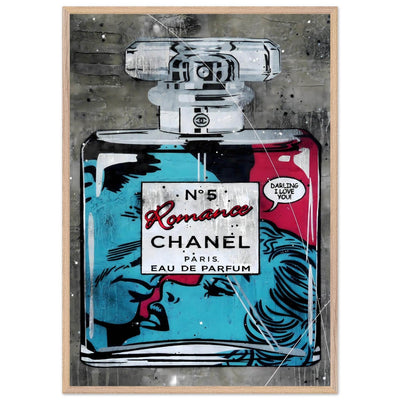 Chanel No. 5 'Romance' Pop Art Print - Iconic Fragrance Art in Your Choice of Frame & Size - Vibrantwalls