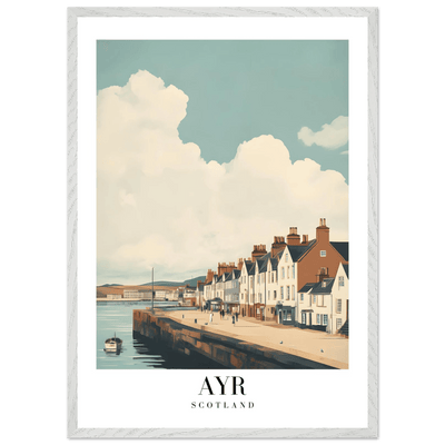 Ayr Scotland Framed Poster – Coastal Charm Wall Art with Vintage Vibe & Wooden Frame - Vibrantwalls