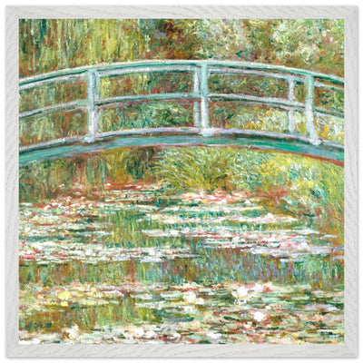 Bridge Over a Pond Art Print - Water Lilies Decorative Artwork for Your Space - Vibrantwalls